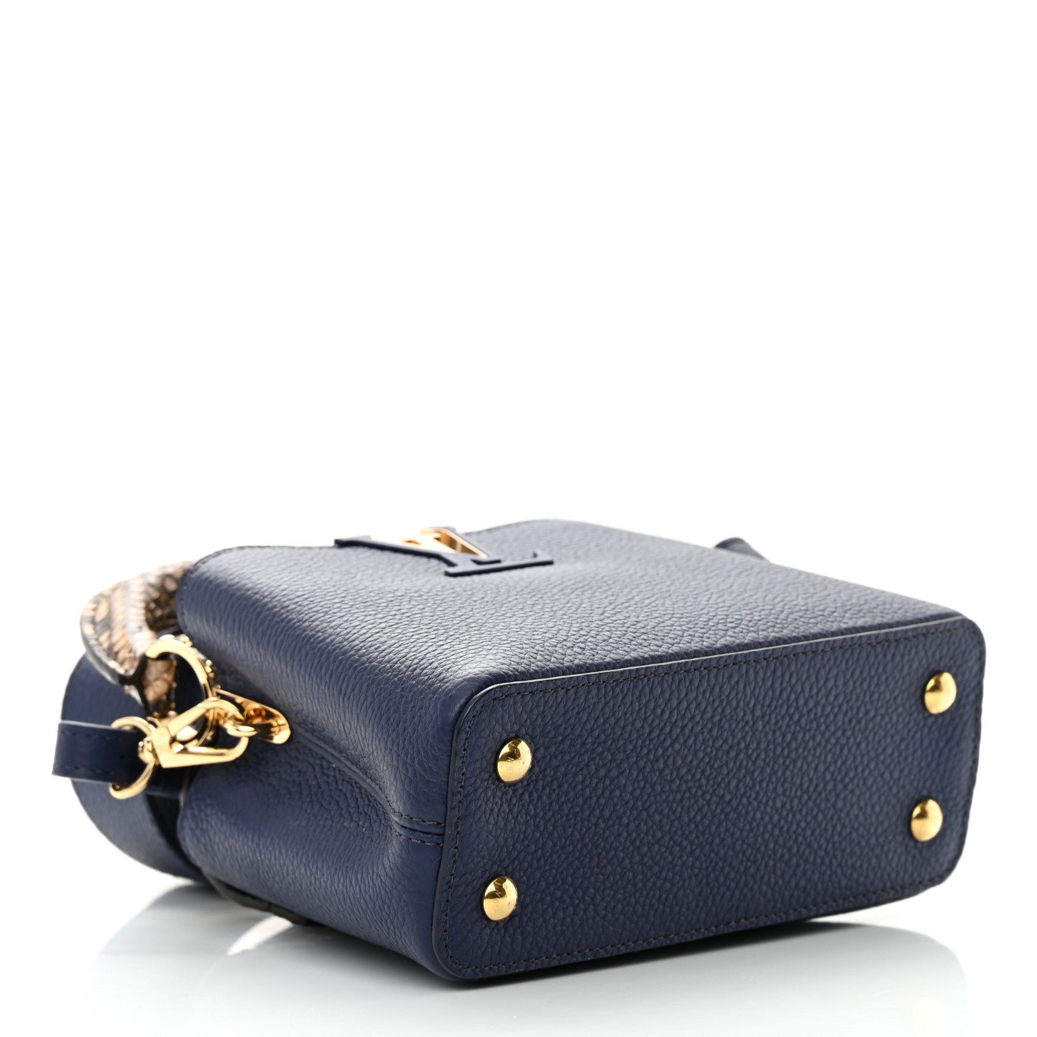 Louis Vuitton Taurillon Snakeskin Mini Capucines Indigo 4 of 12