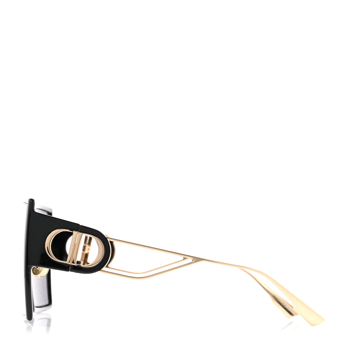 Acetate Square 30 Montaigne Sunglasses Black