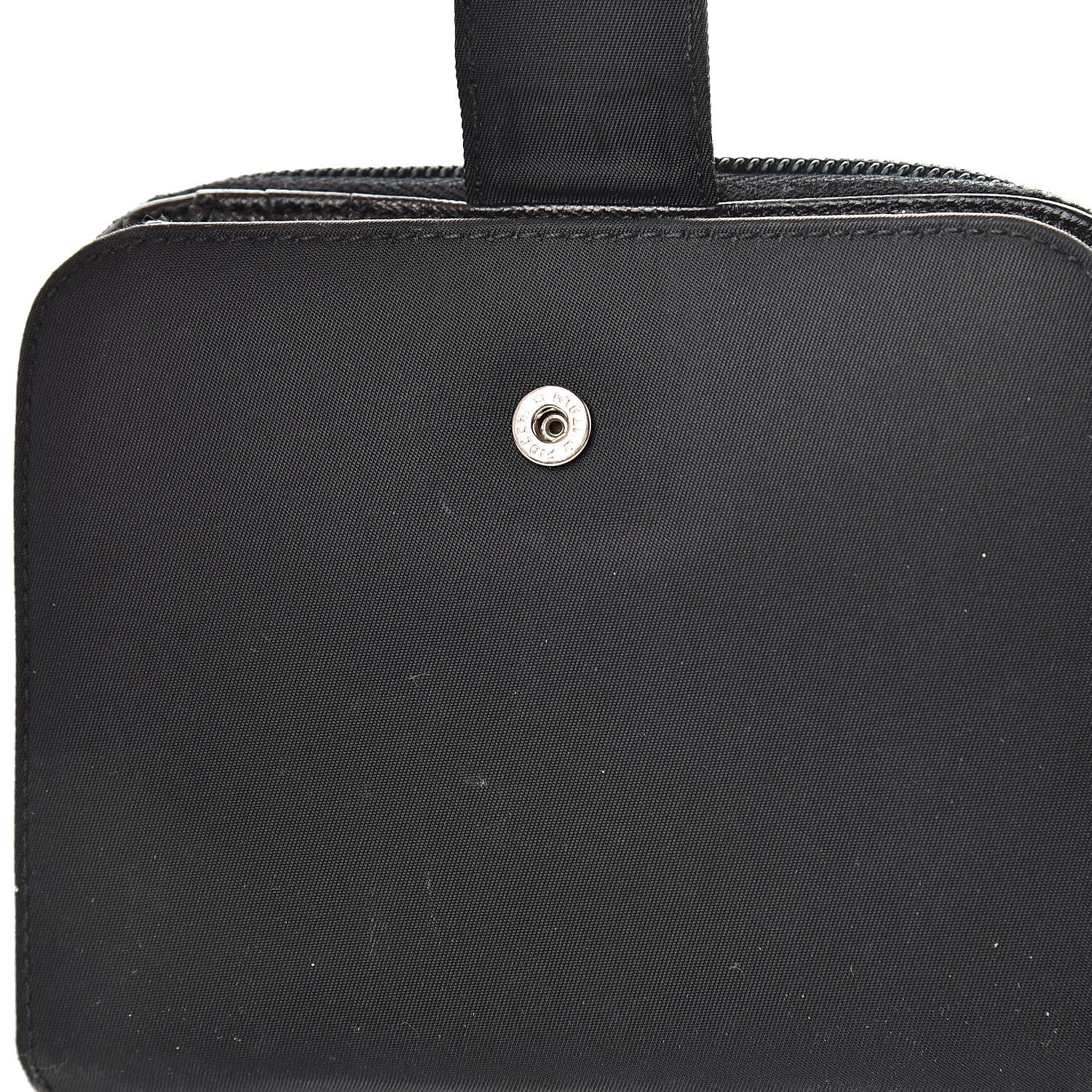 Prada Tessuto Nylon Compact Zip Around Wallet Black 12 of 13