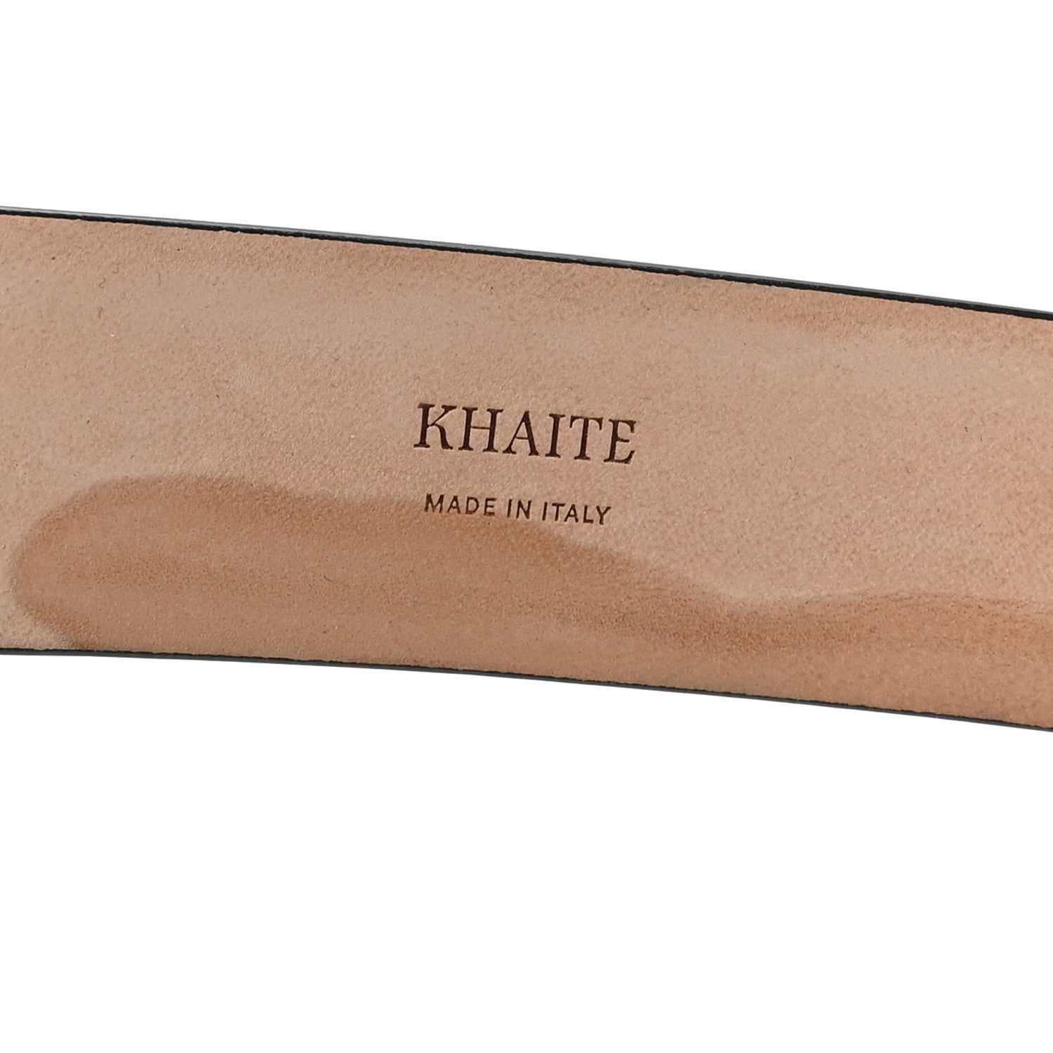 Khaite Calfskin Saddle Belt 75 30  Black 4 of 5