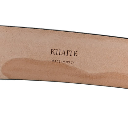 Khaite Calfskin Saddle Belt 75 30  Black 4 of 5