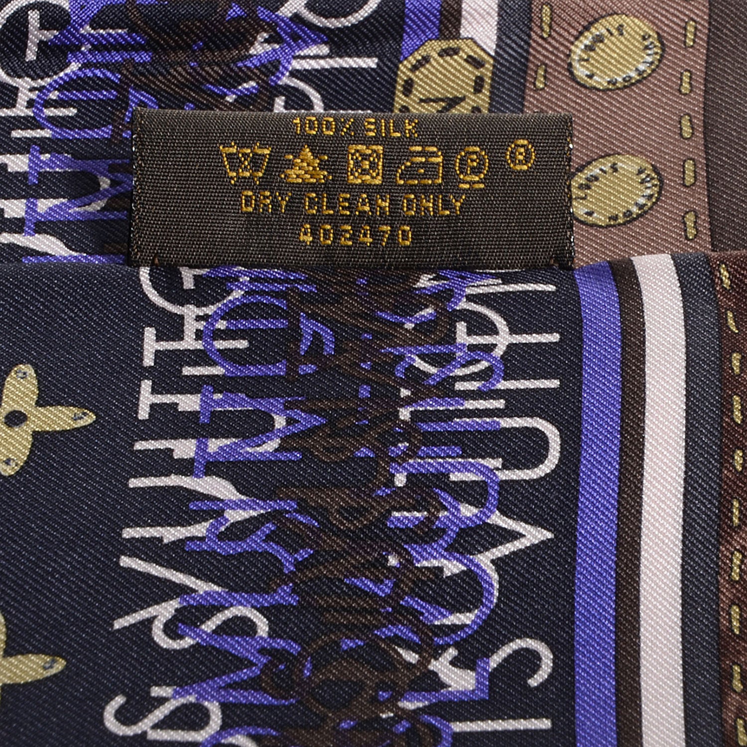 Louis Vuitton Silk Monogram Map Bandeau 5 of 6