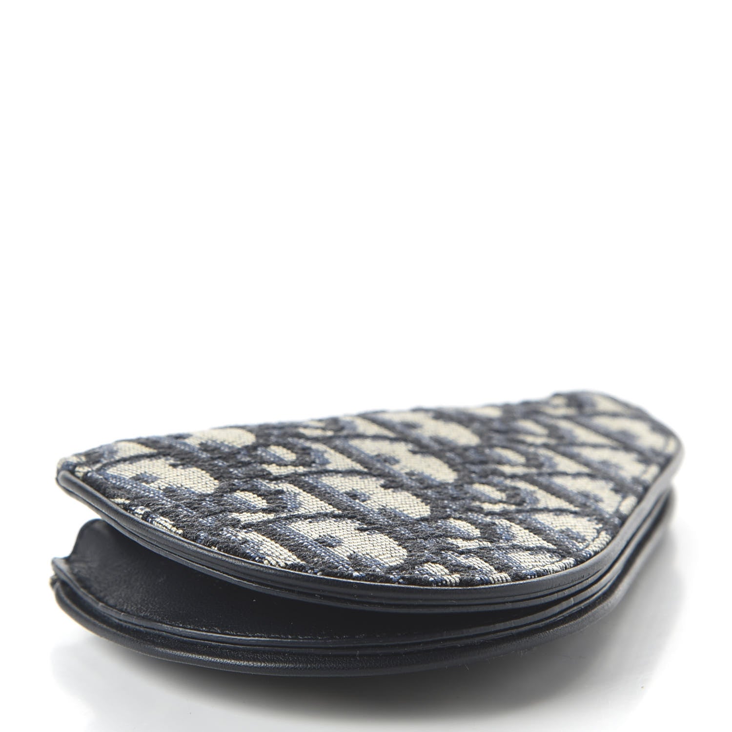 Christian Dior Oblique Saddle Coin Purse Blue 4 of 10