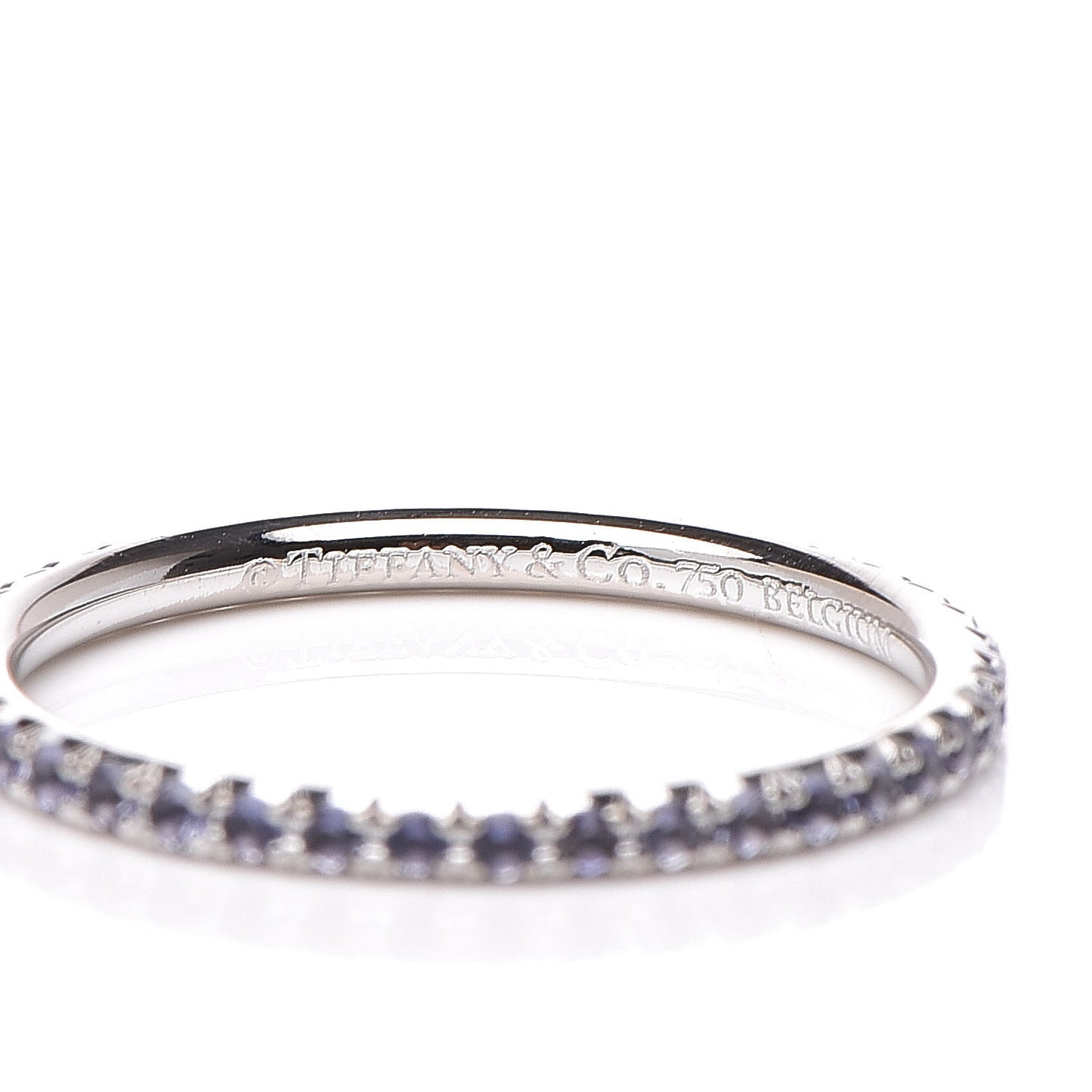 18K White Gold Iolite Metro Ring 48 4.5