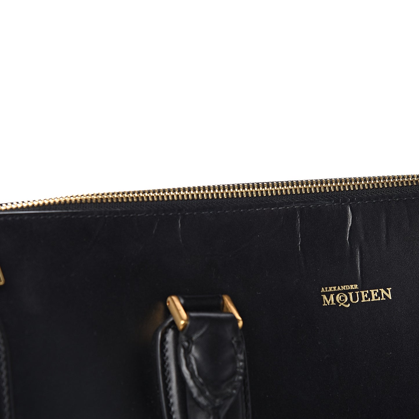 Calfskin Zip Up Heroine Tote Black