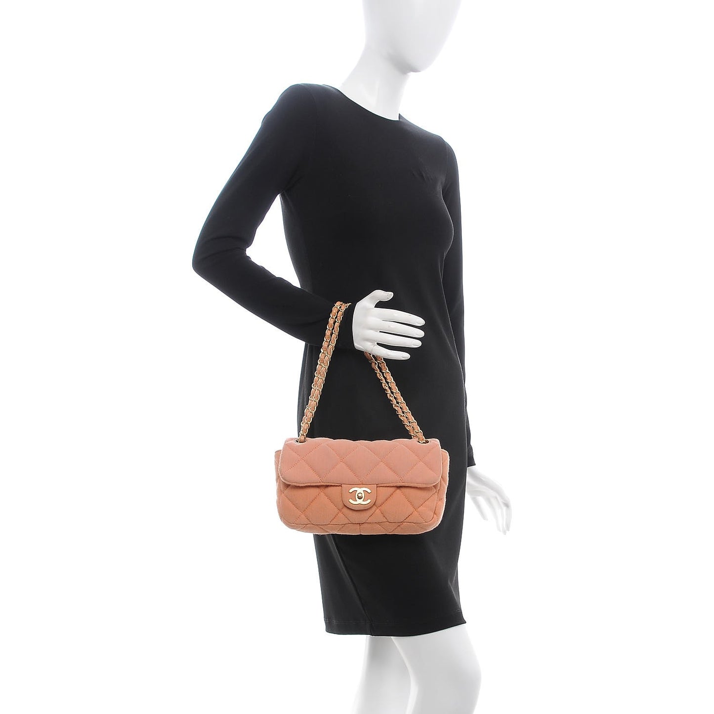 Jersey Quilted Small Flap Coral