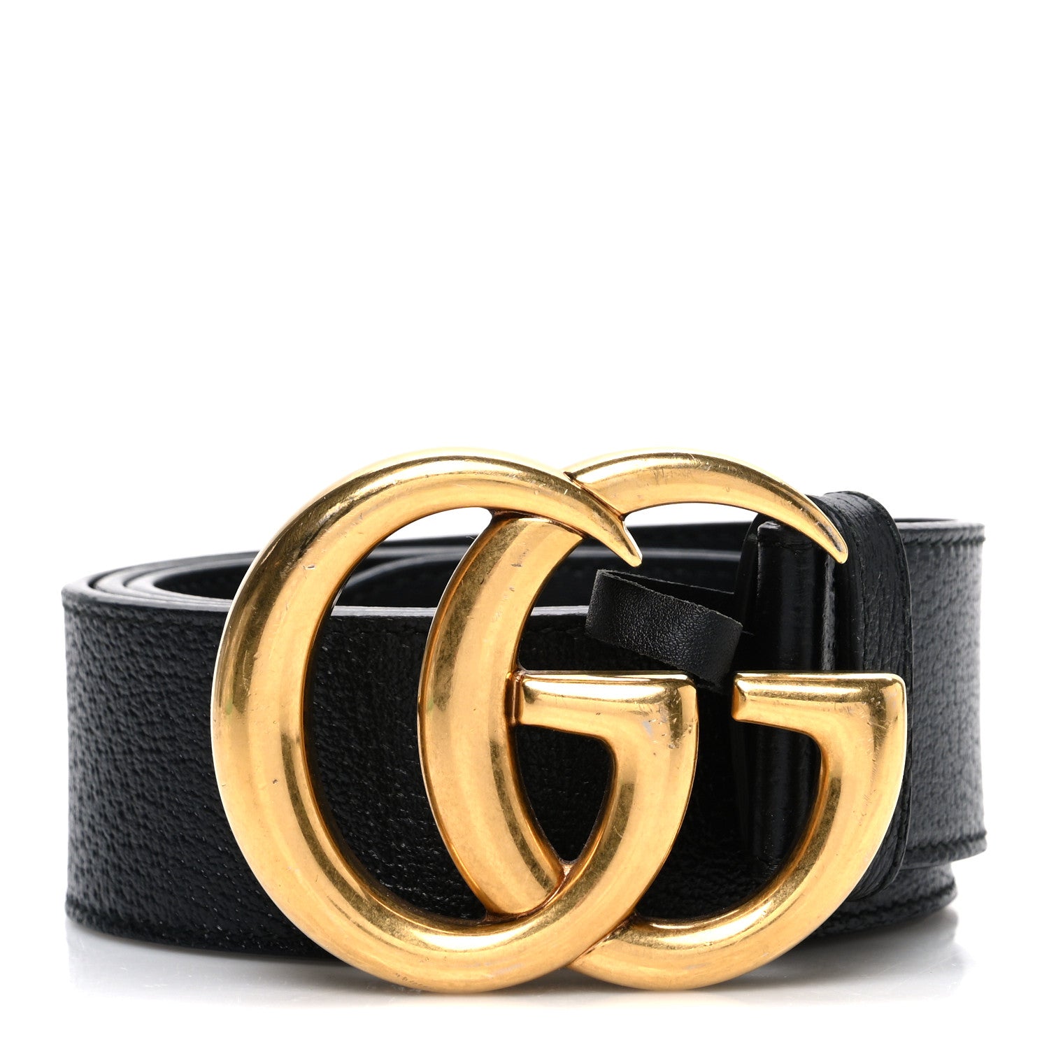 Gucci Textured Calfskin Double G 40mm Belt 90 36 Black 1 of 5