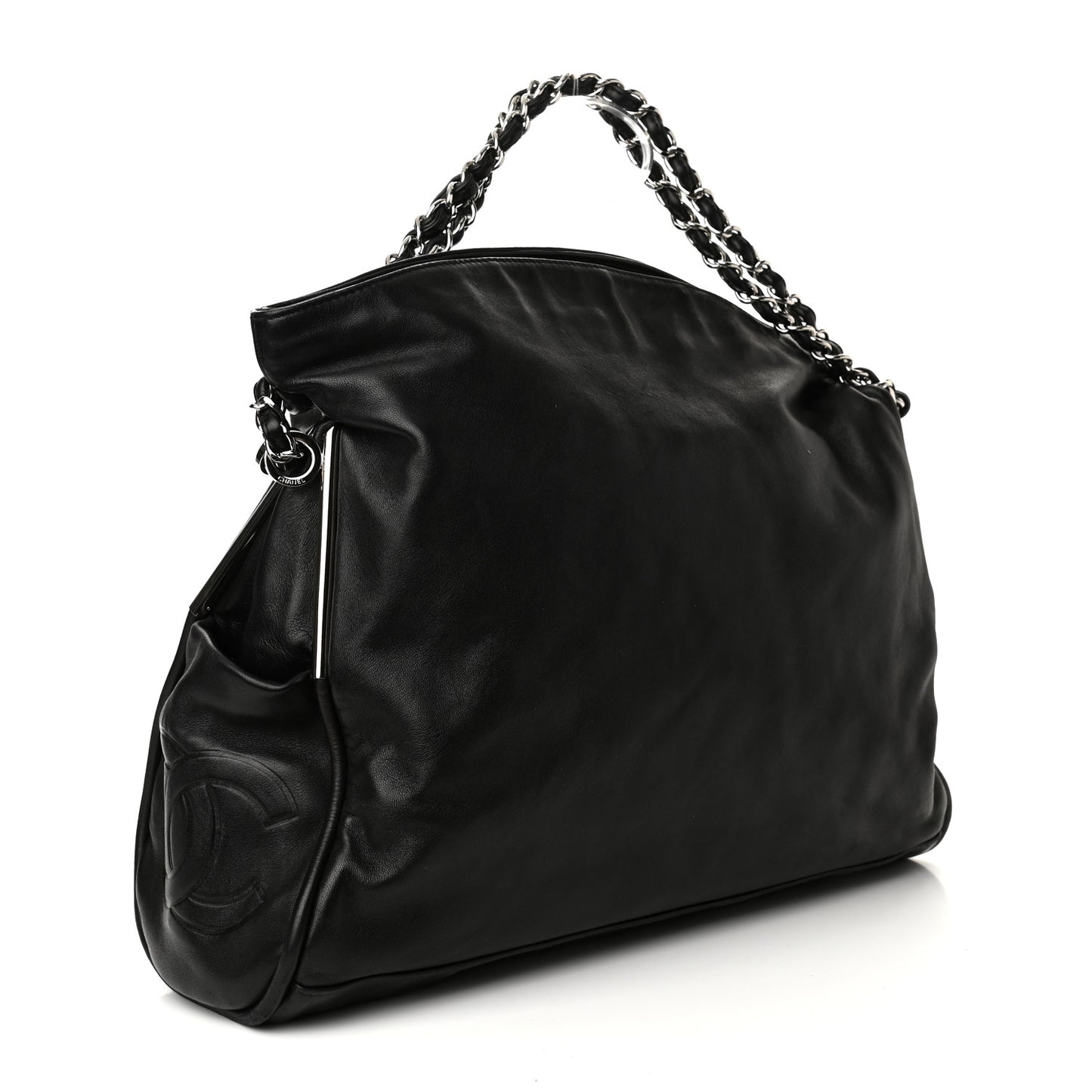Lambskin Large Ultimate Soft Tote Black