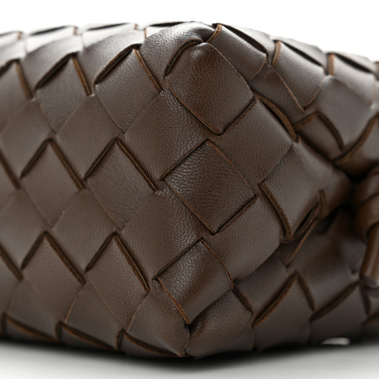 Nappa Intrecciato Mini Loop Camera Bag Light Brown