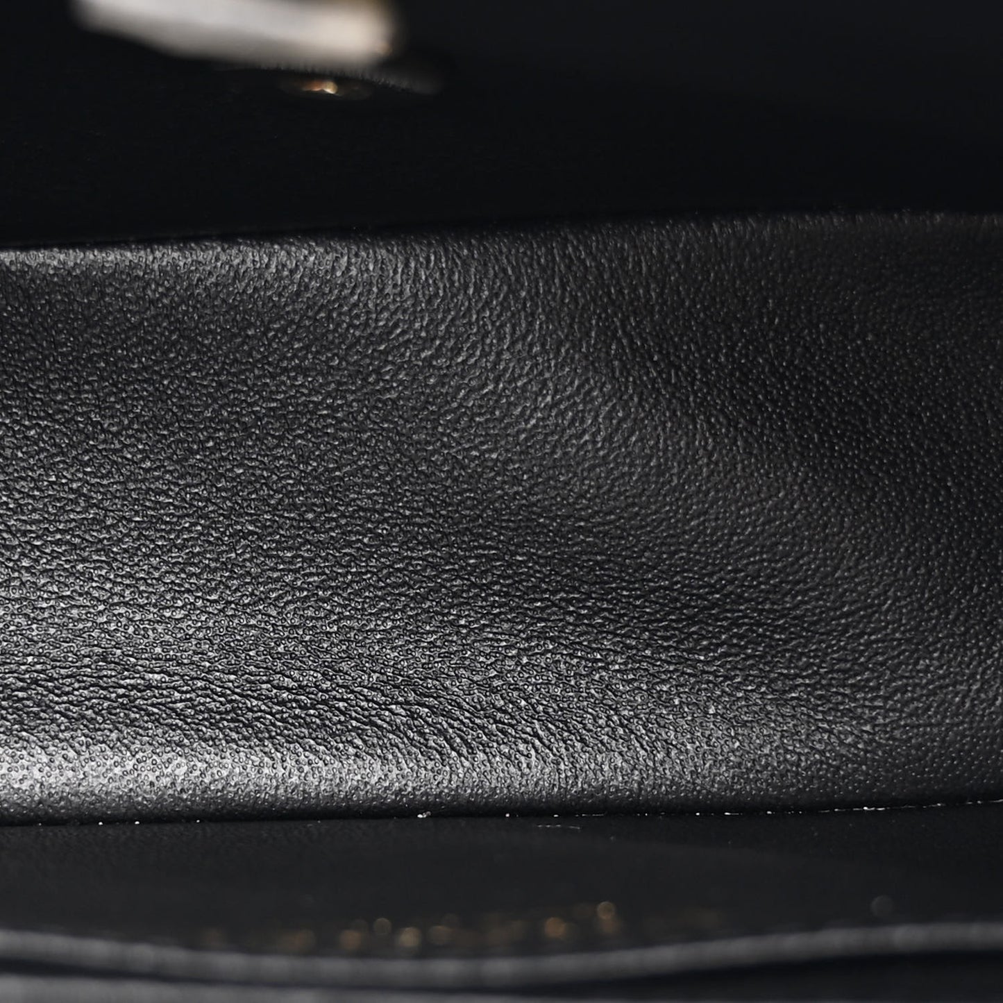 Lambskin Quilted Mini Rectangular Flap Black