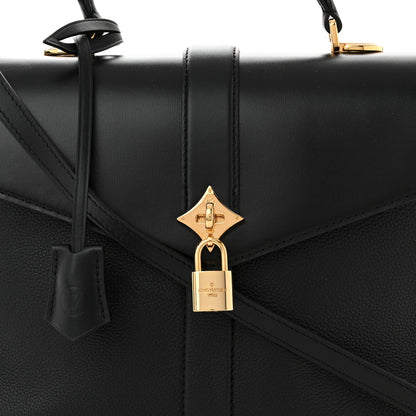 Louis Vuitton Grained Smooth Calfskin Rose Des Vents MM Black 7 of 9