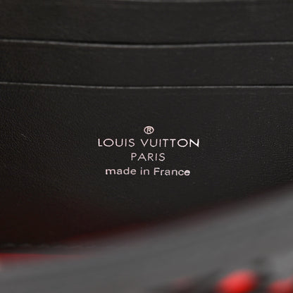 Louis Vuitton Patent Calfskin Laced Monogram Dauphine Chain Wallet Black 6 of 9
