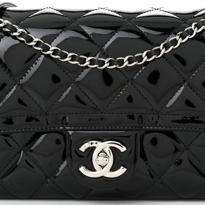Chanel Patent Quilted Small Coco Shine Flap Black 8 of 11
