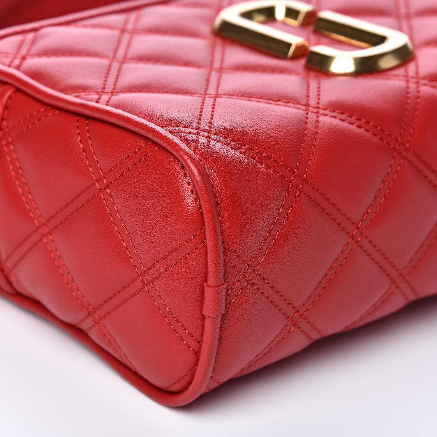 Marc Jacobs Calfskin Quilted The Softshot 21 Bag Red 9 of 11