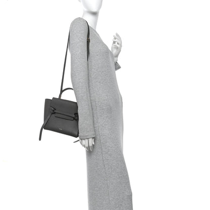 Celine Grained Calfskin Nano Belt Bag Grey 2 of 13
