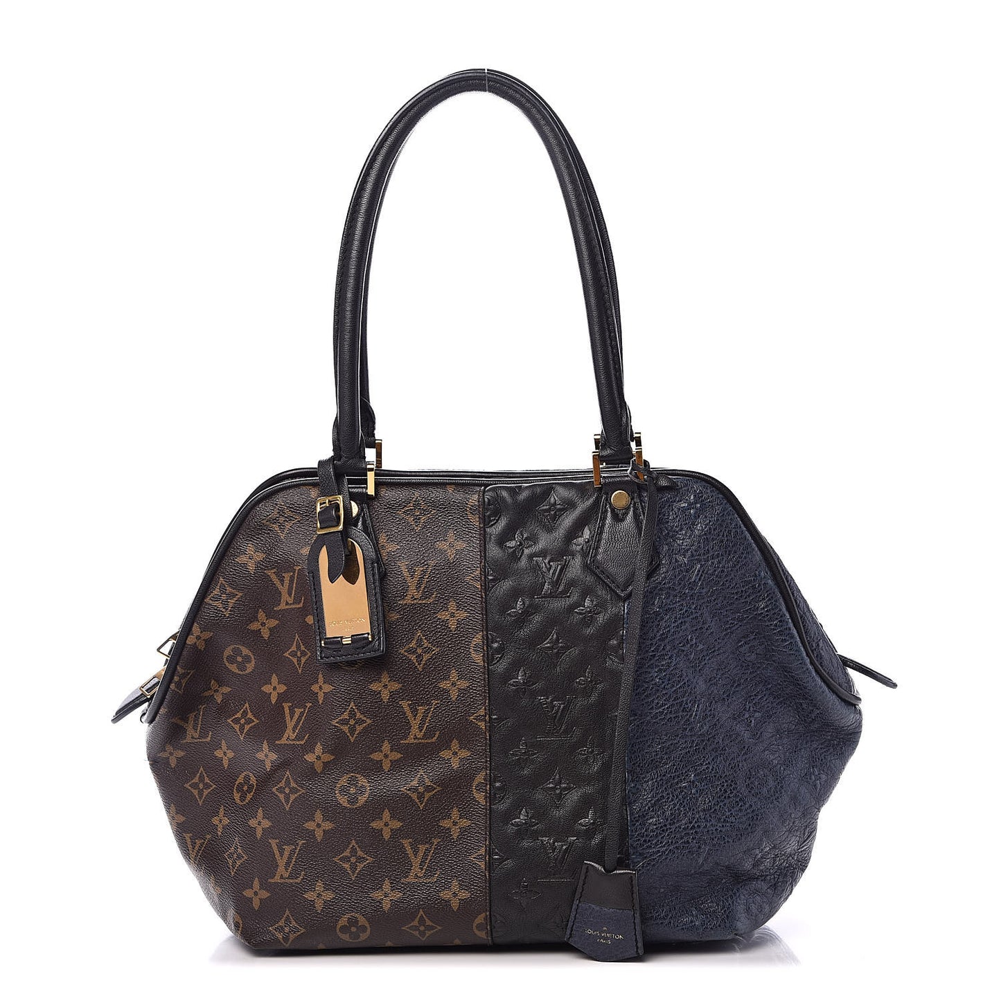 Monogram Stripes Medium Bag Marine