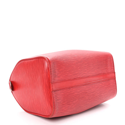 Louis Vuitton Epi Speedy 25 Castillan Red 4 of 14