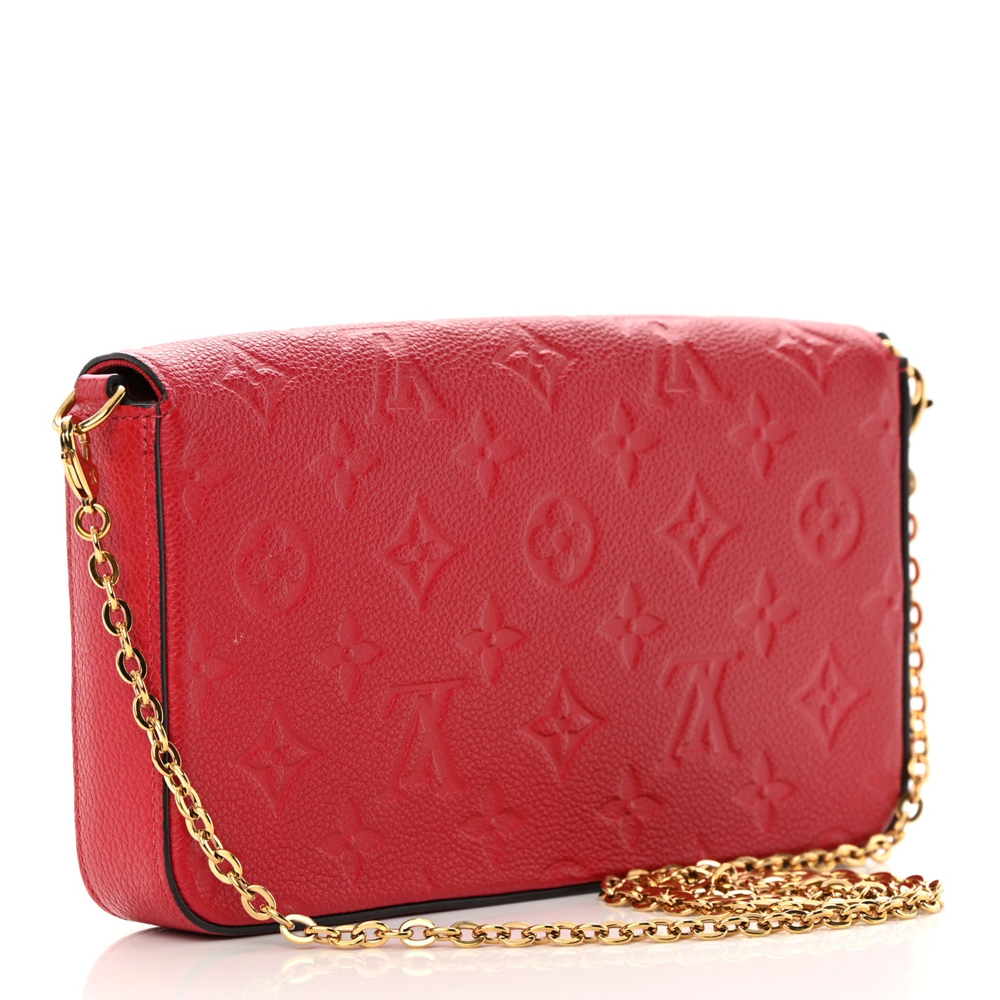 Empreinte Pochette Felicie Chain Wallet Scarlet