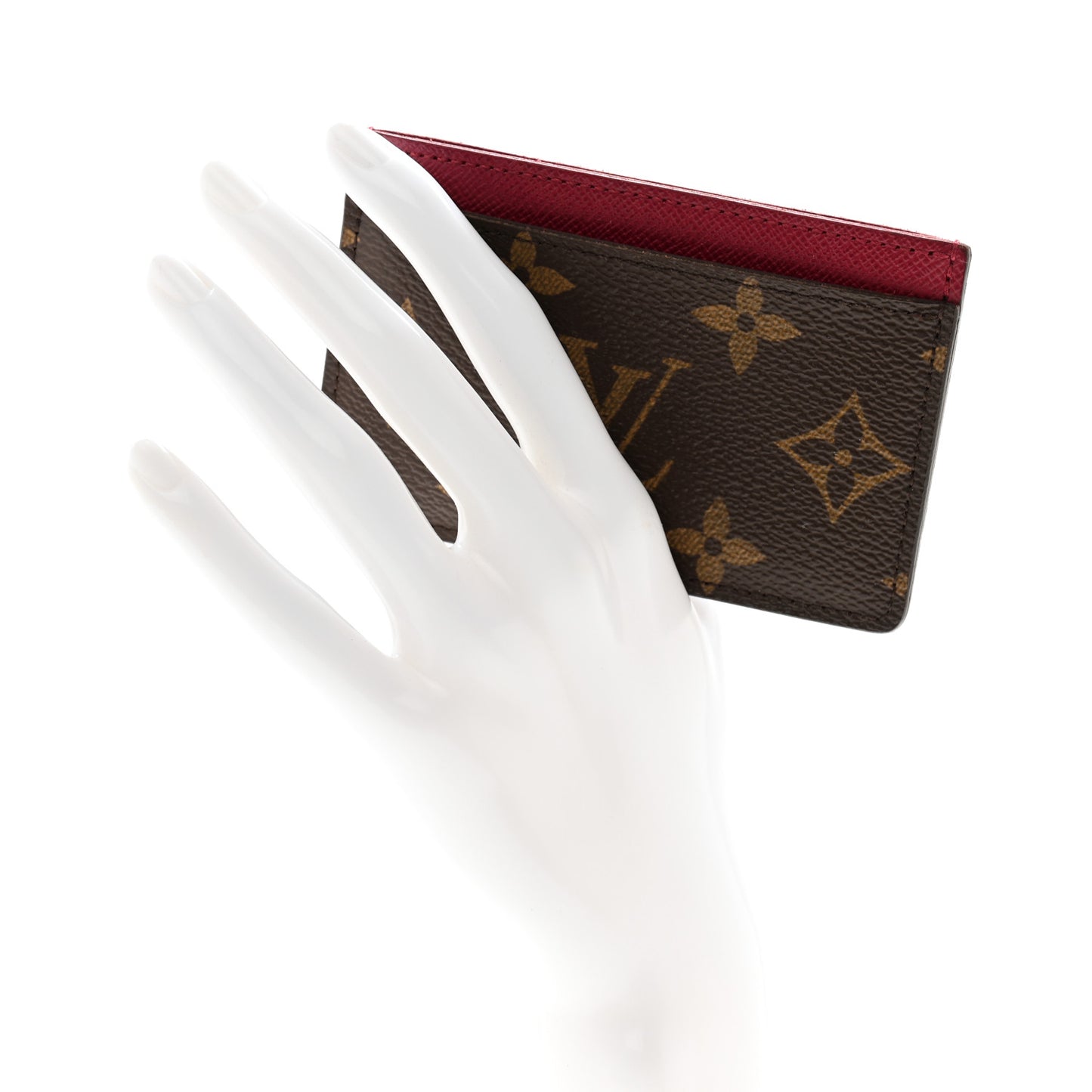 Monogram Card Holder Fuchsia