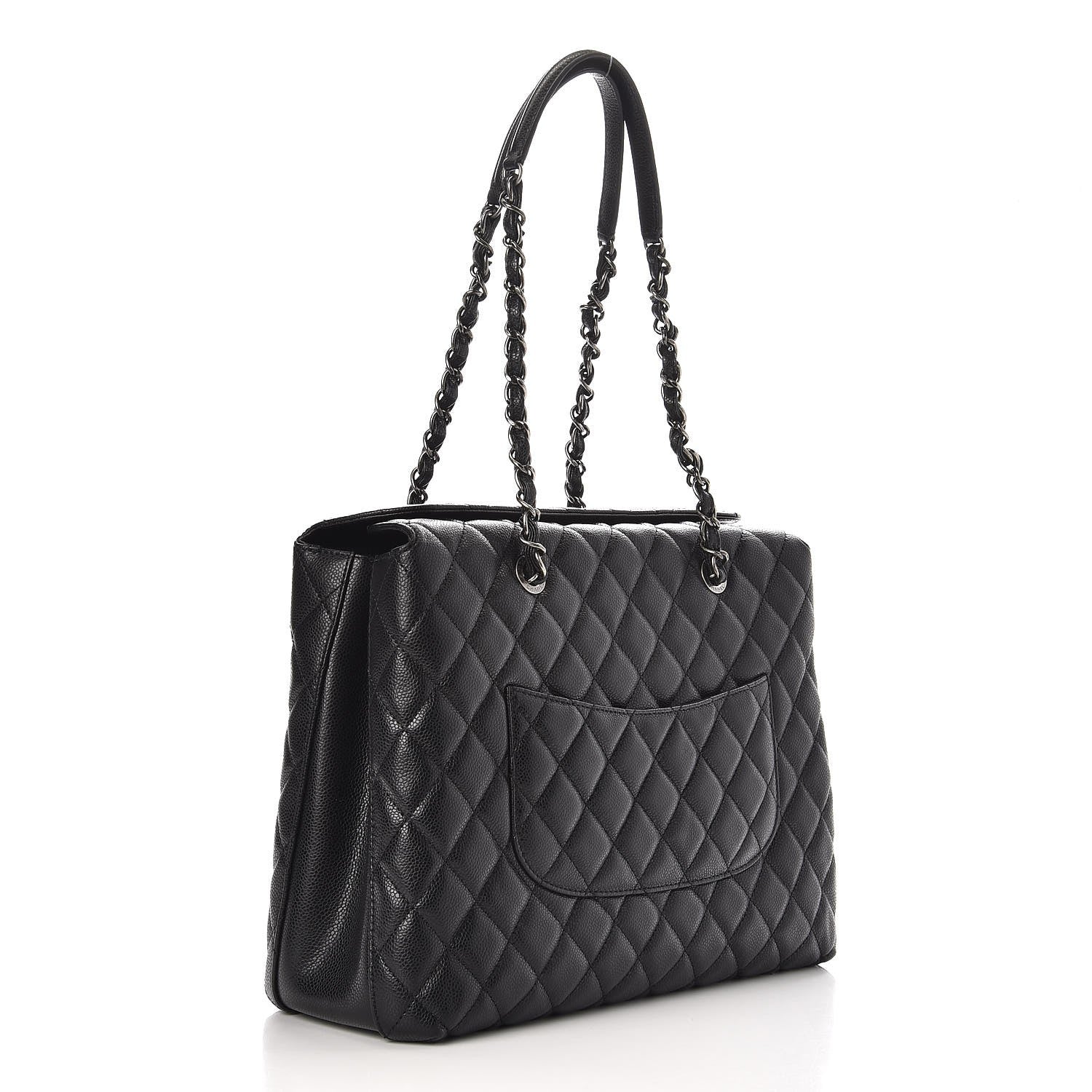 Chanel Caviar Quilted City Shopping Tote Black 3 of 8
