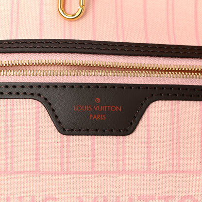 Louis Vuitton Damier Ebene Neo Neverfull MM Rose Ballerine 7 of 10