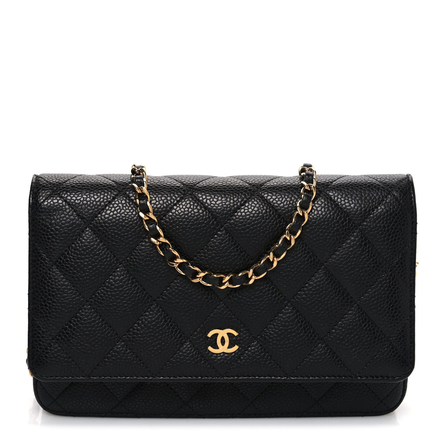 Chanel Caviar Quilted Wallet on Chain WOC Black 1 of 11