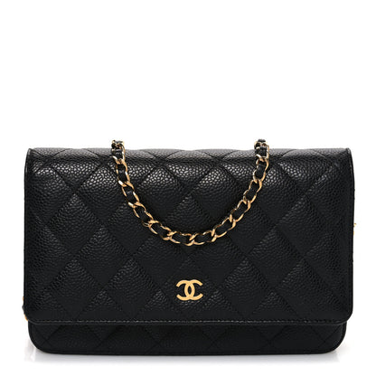 Chanel Caviar Quilted Wallet on Chain WOC Black 1 of 11