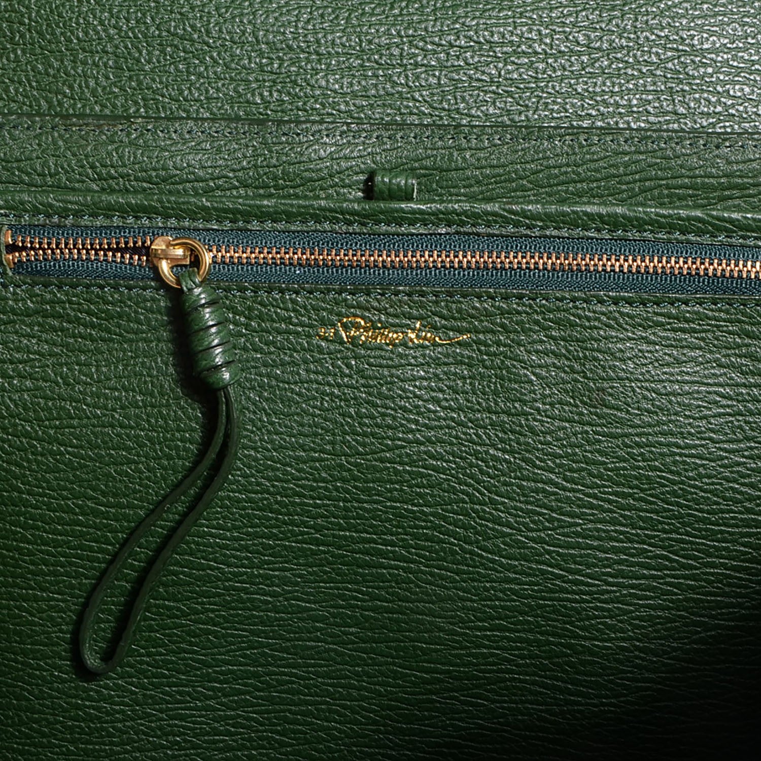 3.1 Phillip Lim 3.1 Textured Leather Large Pashli Satchel Jade 6 of 11