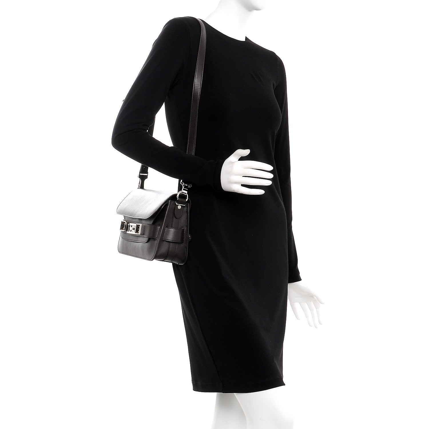 Proenza Schouler Smooth Calfskin Mini PS11 Classic Shoulder Bag Mogano 2 of 12