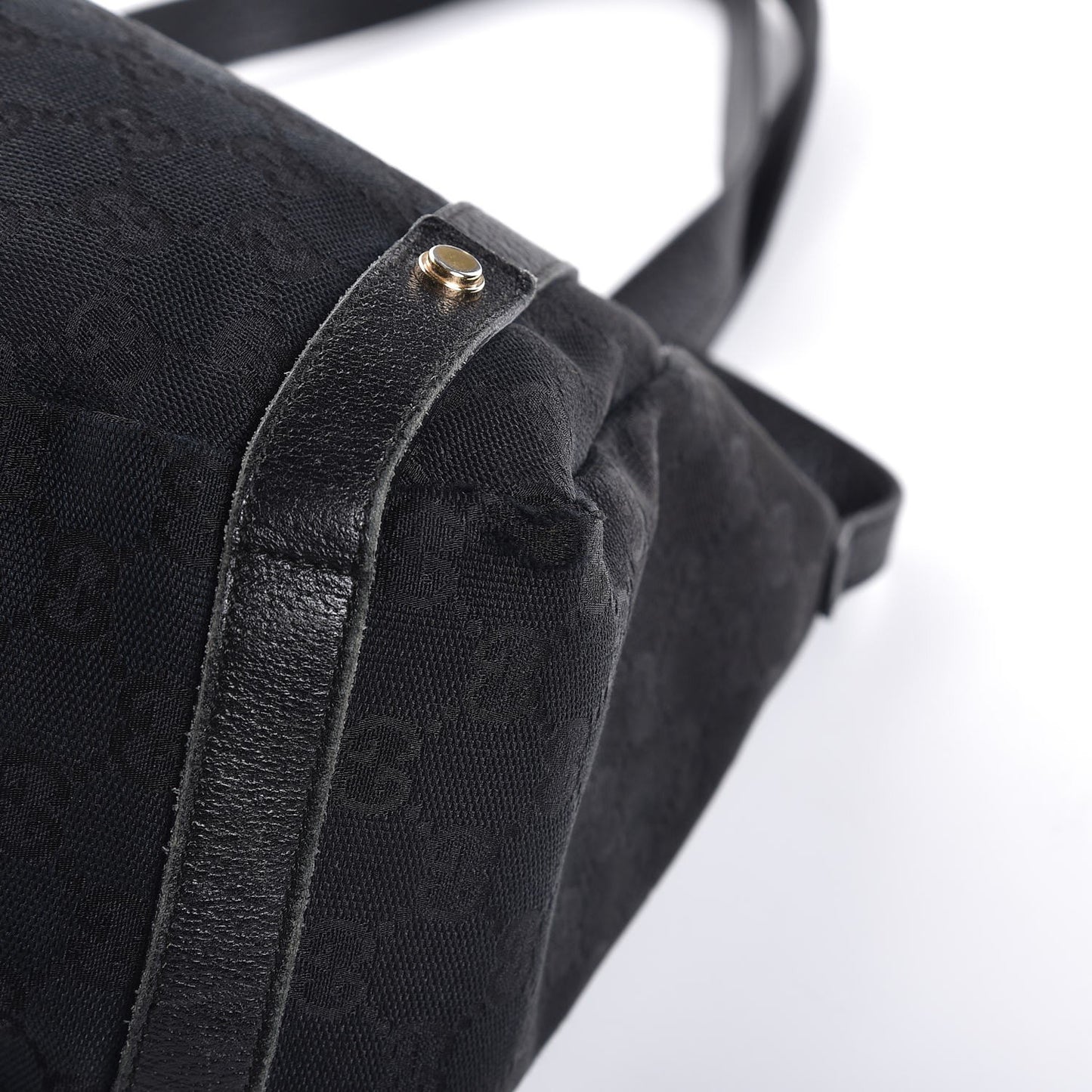 Monogram Medium Abbey Shoulder Bag Black
