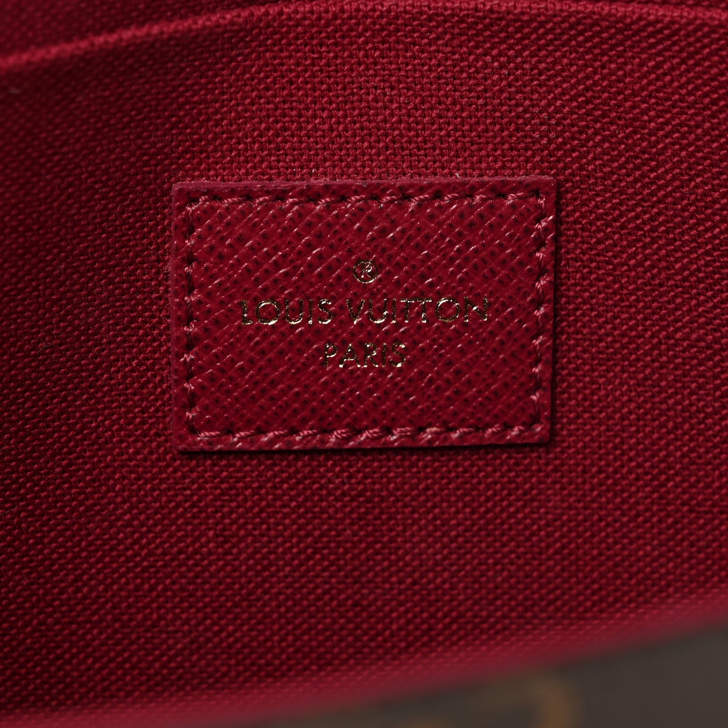 Monogram Pochette Felicie Chain Wallet Fuchsia