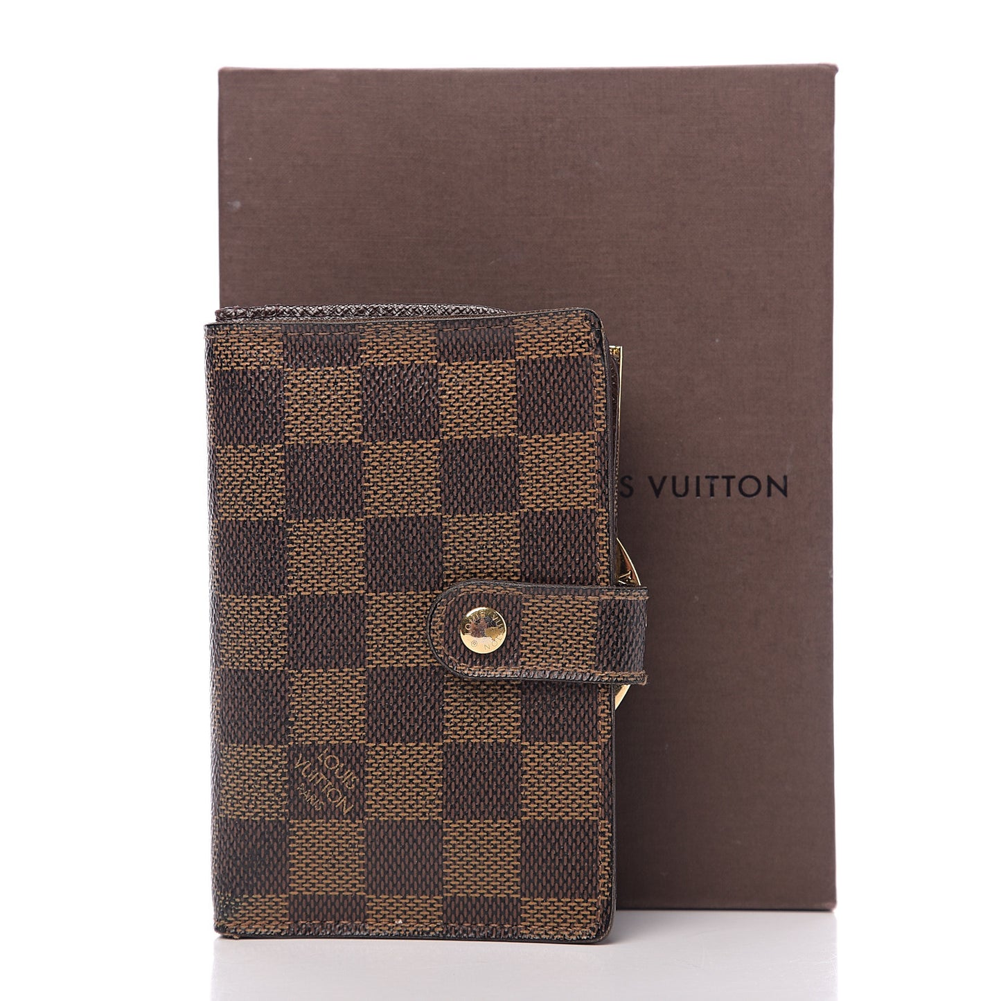 Damier Ebene French Purse Wallet