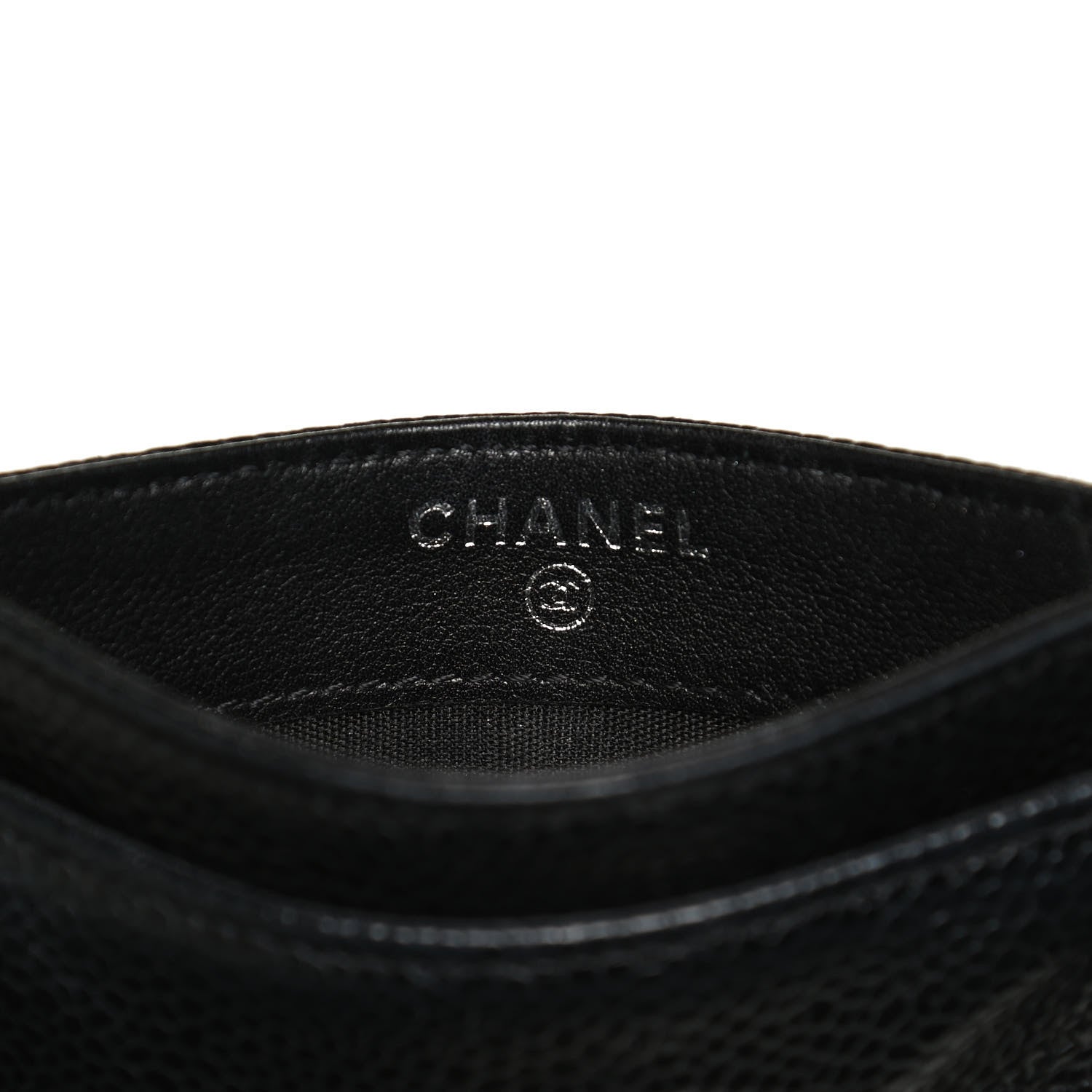 Chanel Caviar Timeless CC Card Holder Black 6 of 8
