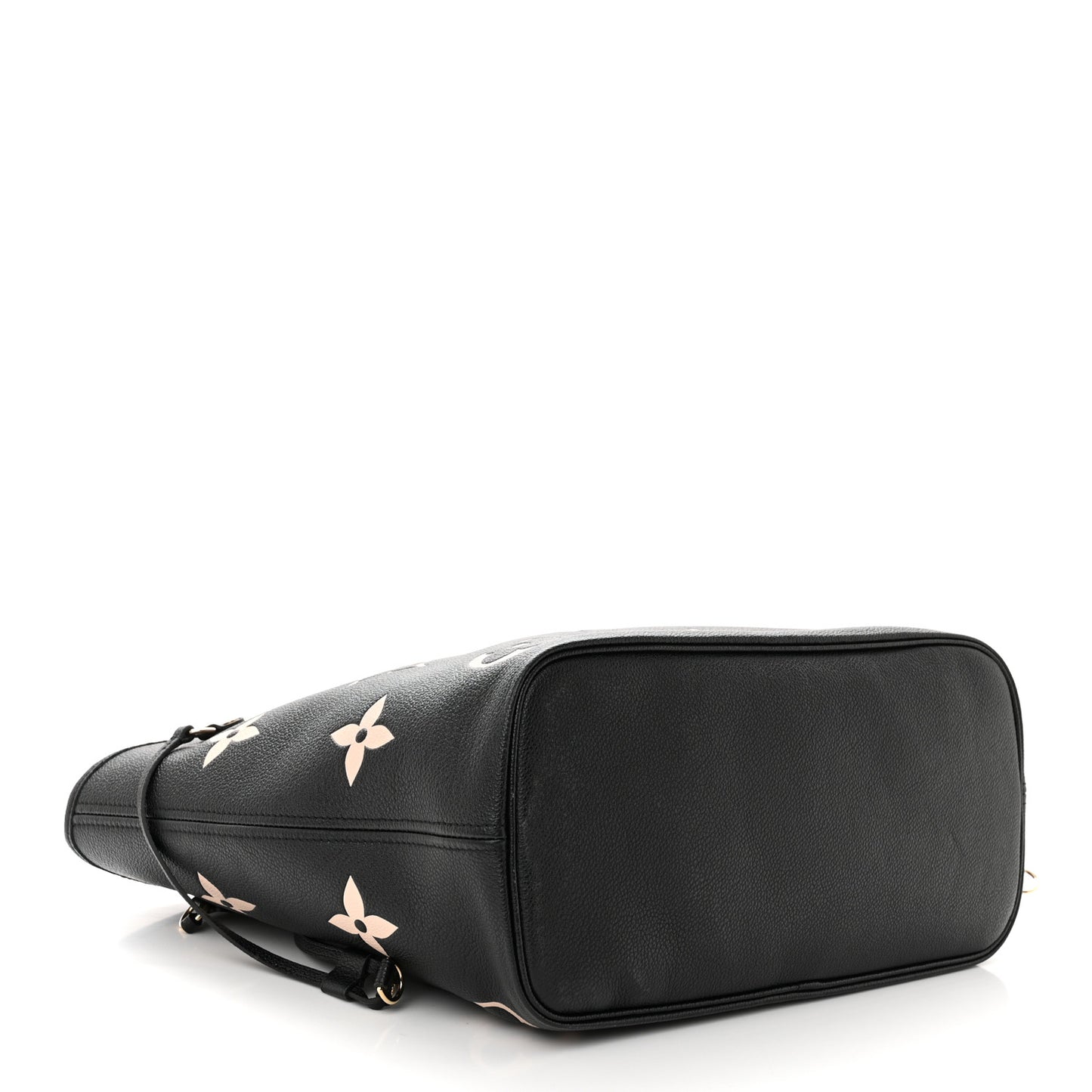 LOUIS VUITTON Empreinte Monogram Giant Neverfull MM Black Beige