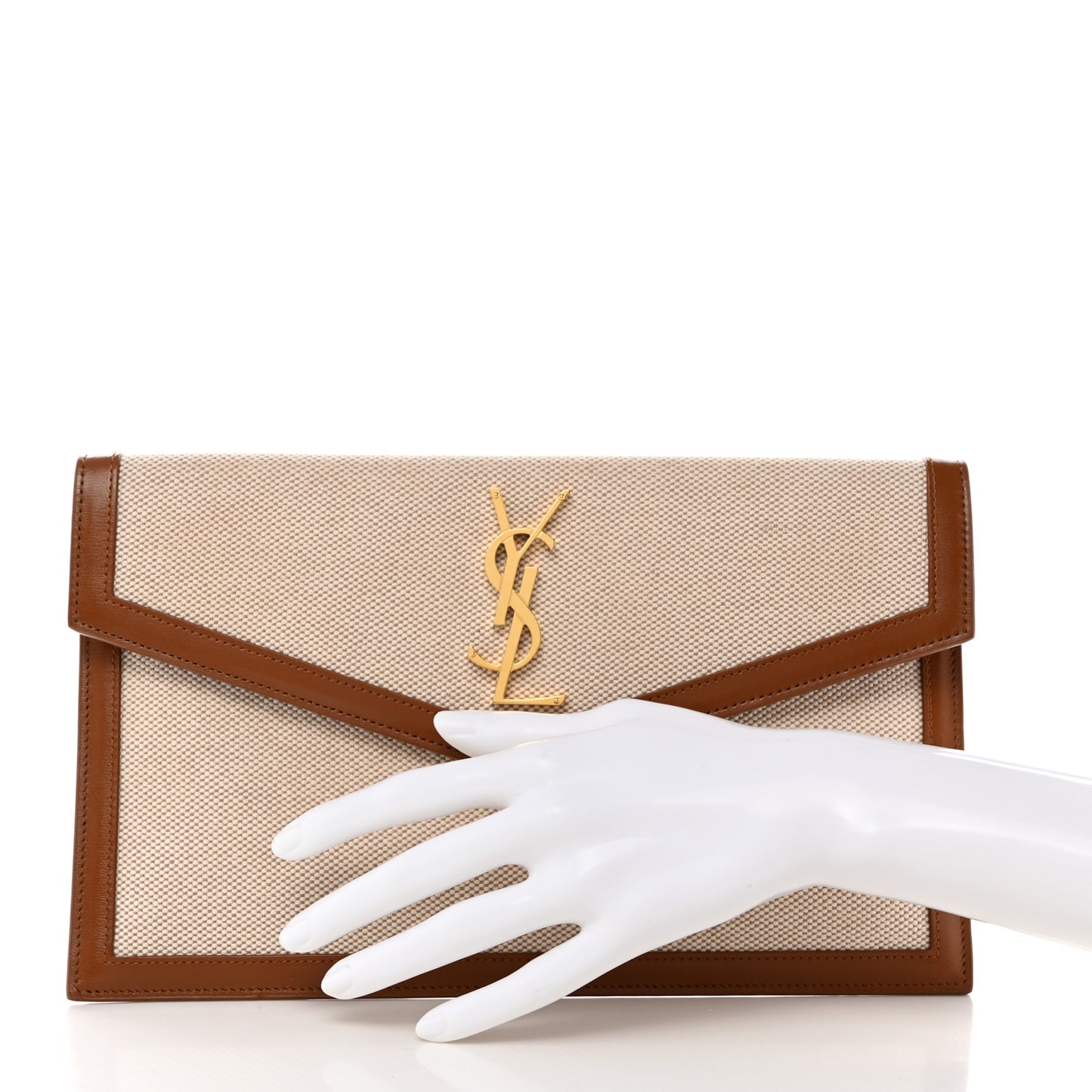 Canvas Uptown Pouch Natural Beige Brick