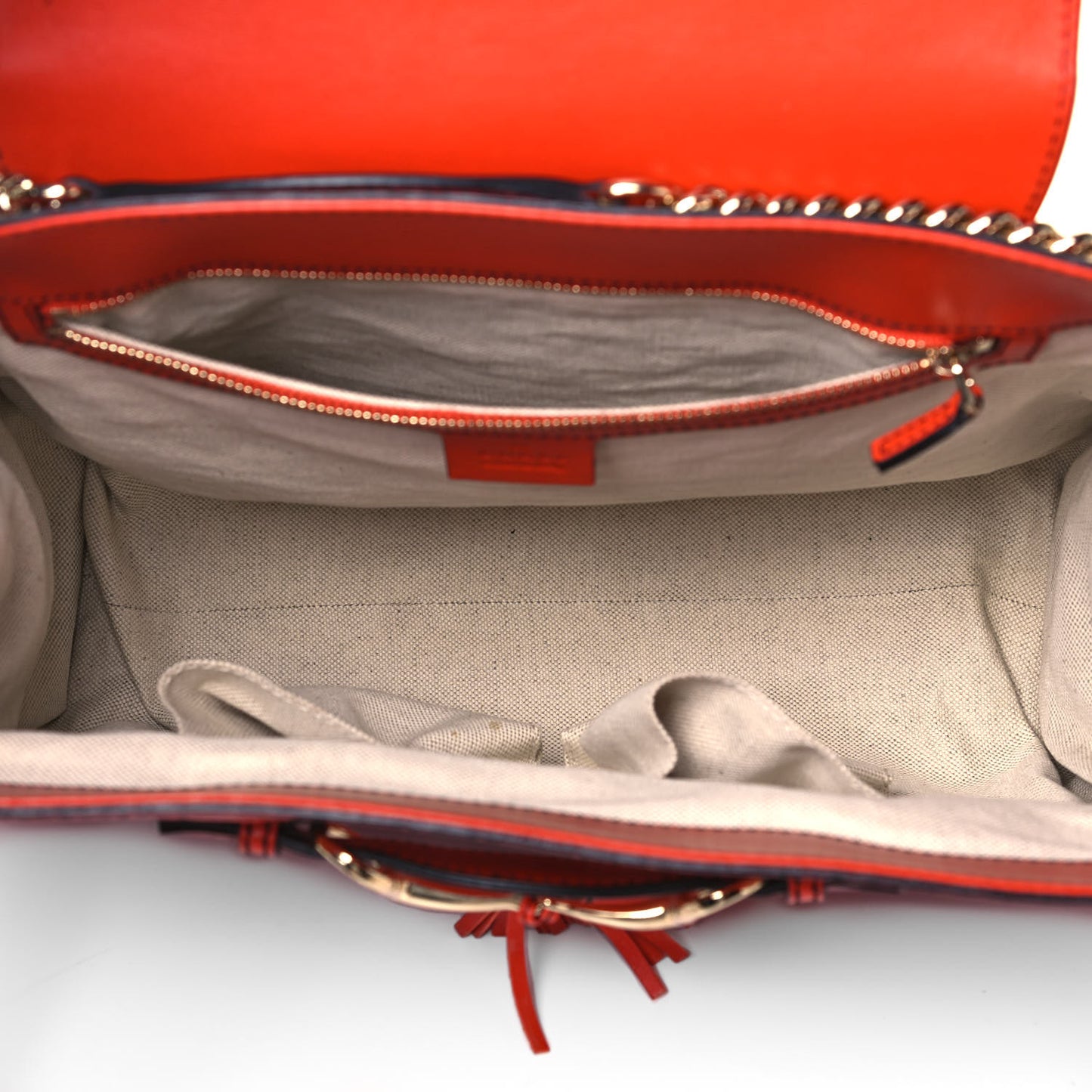 Guccissima Large Emily Chain Shoulder Bag Sun Orange