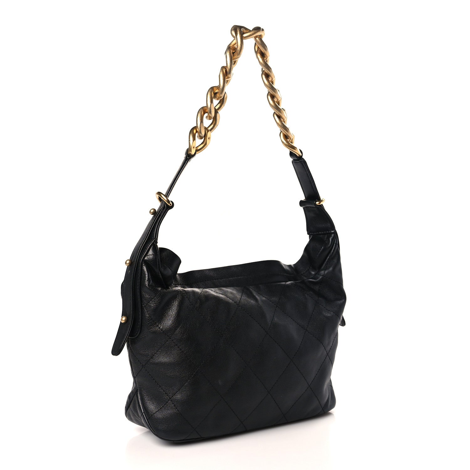 Chanel Calfskin Quilted Daily Hobo Black 3 of 9