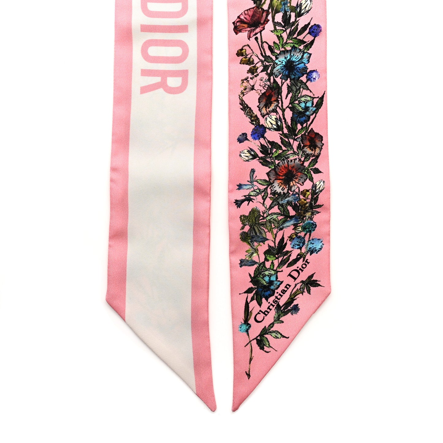 Silk Twill D-Millefiori Mitzah Scarf Pink Multicolor