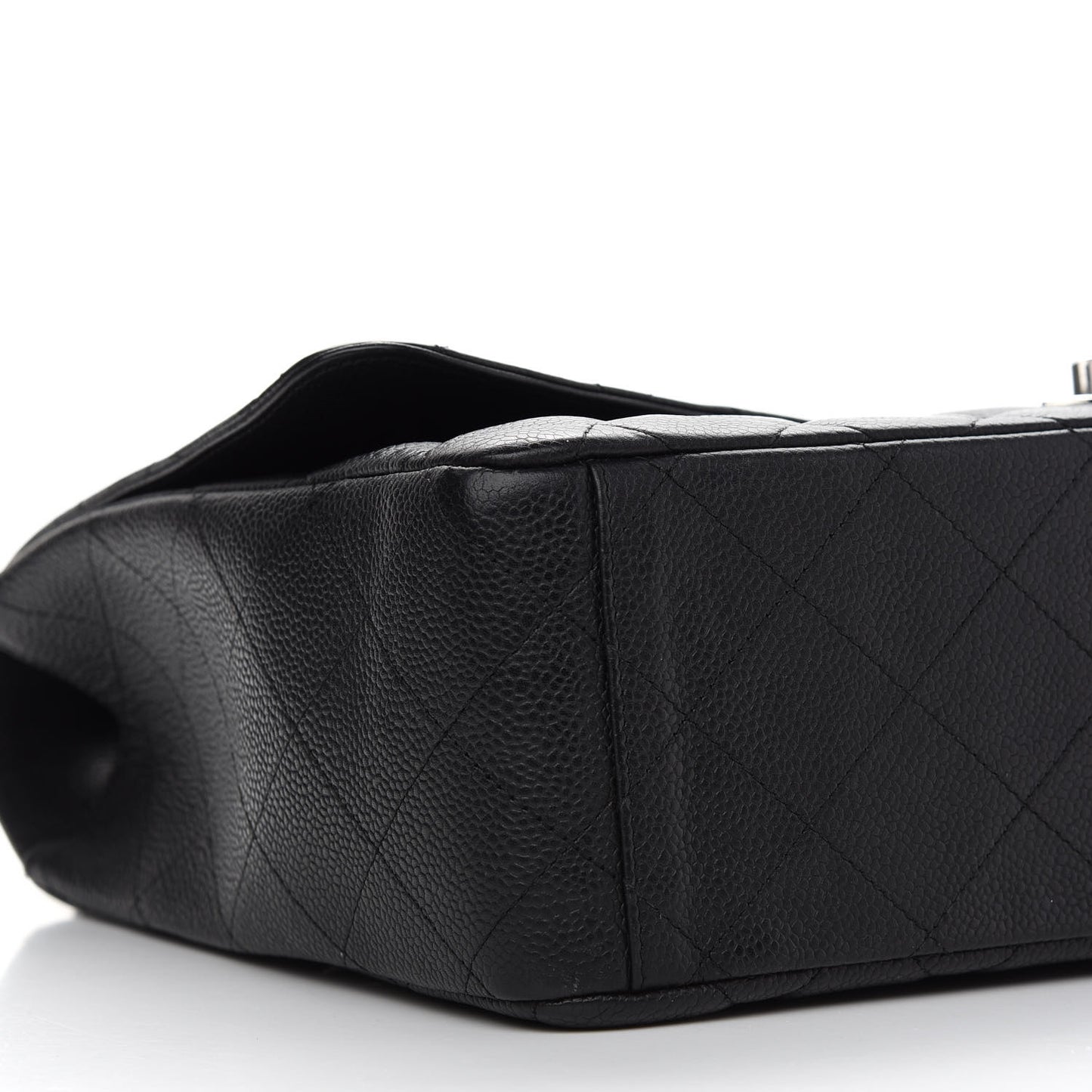 Caviar Quilted Maxi Single Flap Black