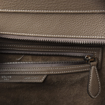 Celine Drummed Calfskin Mini Luggage Souris 6 of 9