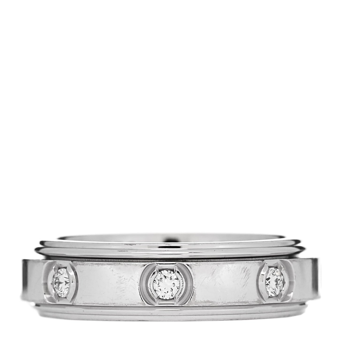 18K White Gold 8 Diamond Possession Ring 46 3.75