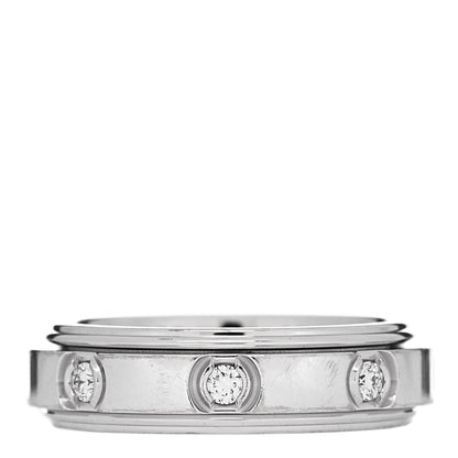 Piaget 18K White Gold 8 Diamond Possession Ring 46 3.75 1 of 6