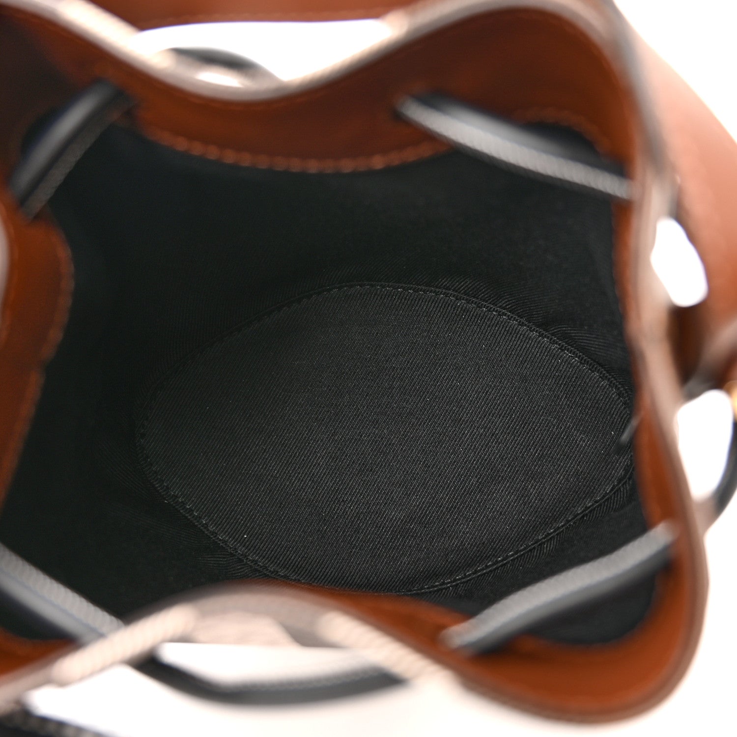 Burberry Giant Check Calfskin TB Mini Bucket Bag Dark Birch 5 of 10