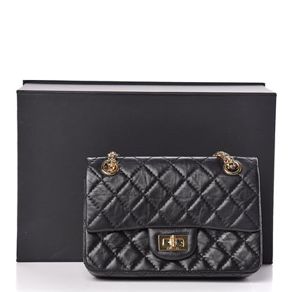 Chanel Aged Calfskin Quilted 2.55 Reissue 224 Flap Black 12 of 12