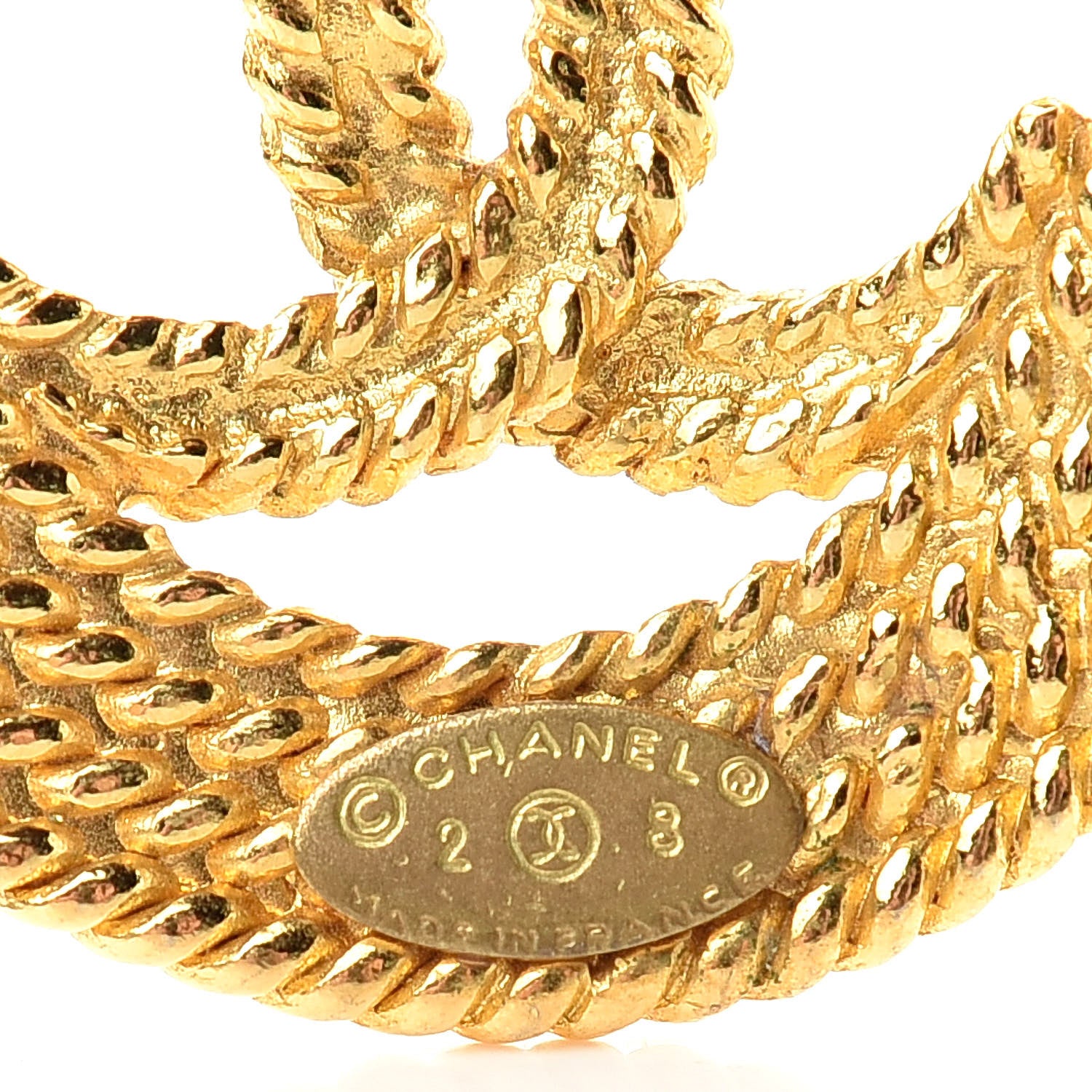 Chanel Rope CC Brooch Gold 4 of 6