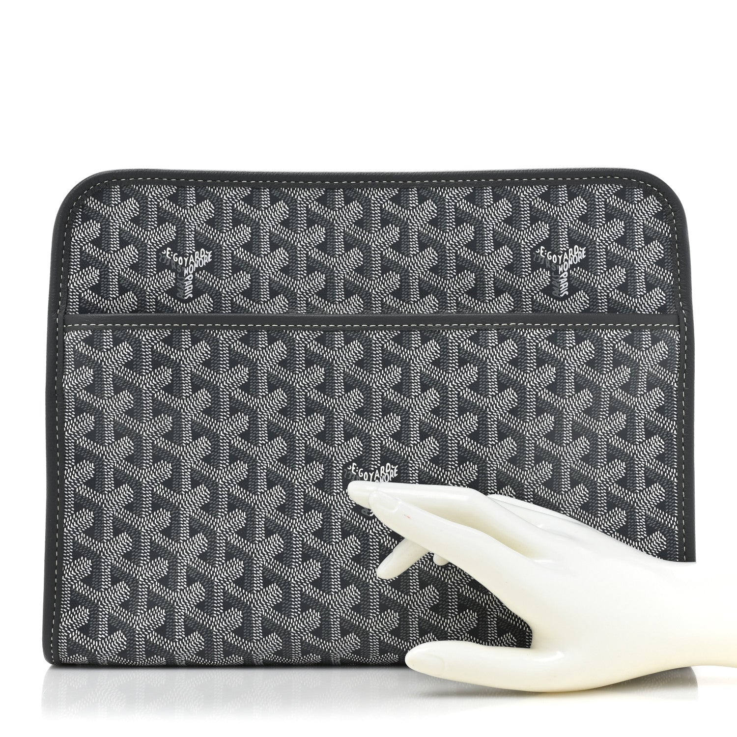 Goyard Goyardine Jouvence GM Toiletry Pouch Grey 2 of 10