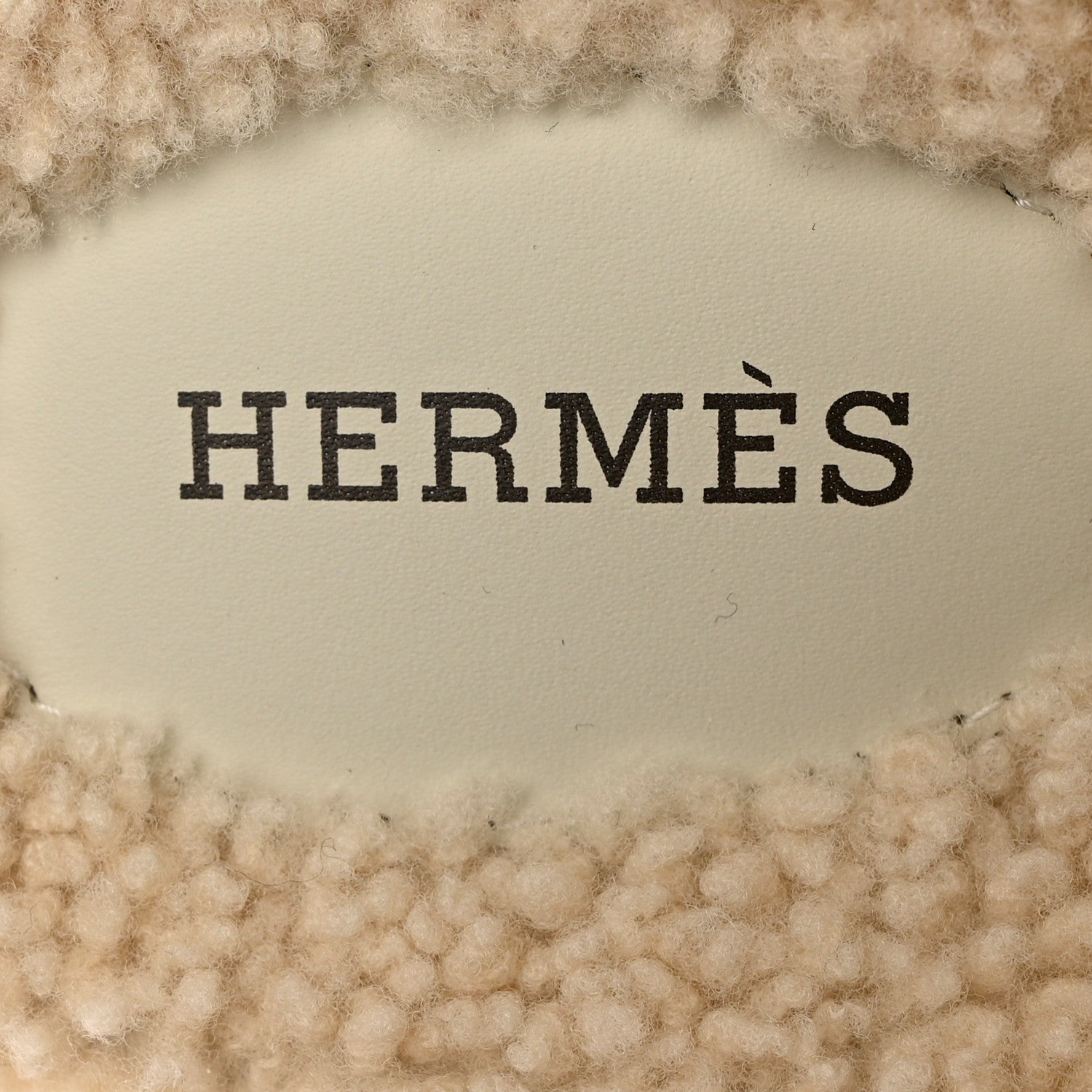 Hermes Woolskin Womens Chypre Sandals 38 Ecru 7 of 9