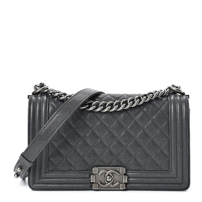 Chanel Caviar Quilted Medium Boy Flap Anthracite 1 of 10