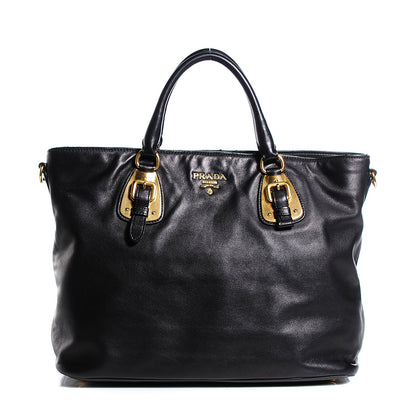 Prada Soft Calf Tote Nero Black 1 of 9