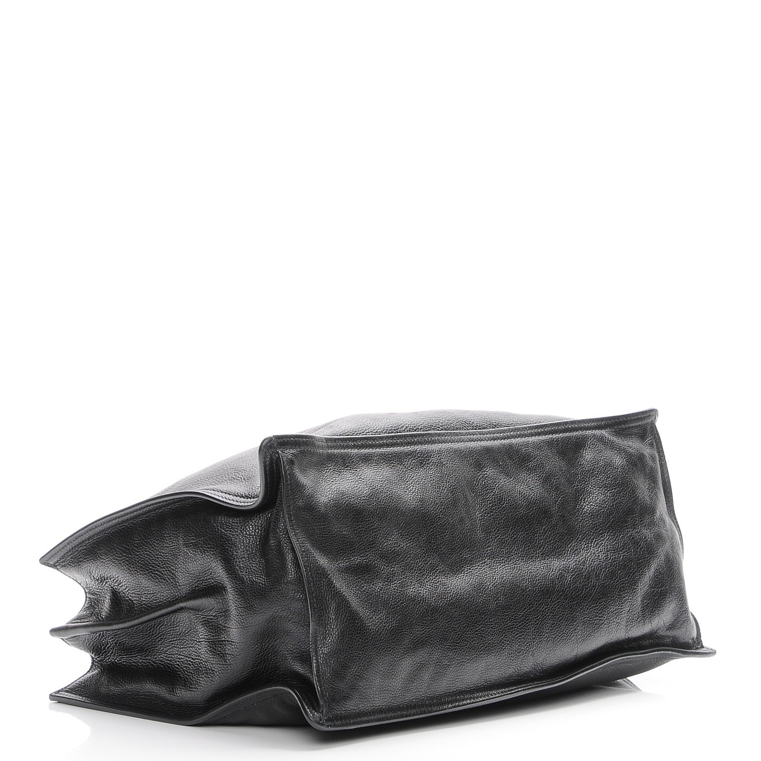Prada Glace Calf Etiquette Shopping Bag Black Astrale 4 of 7